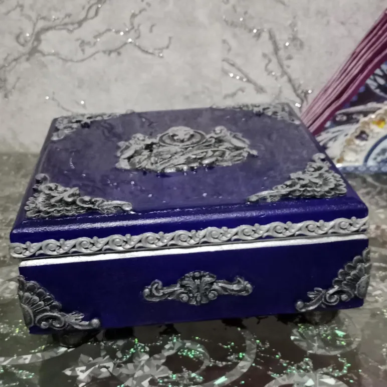 Большая мужская шкатулка " уголок Парижа"