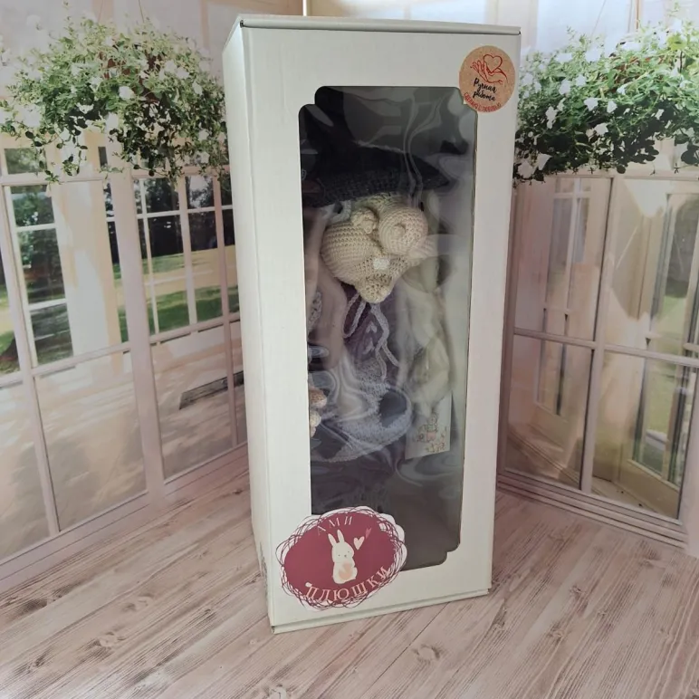 Баба Яга в стиле Амигуруми — кукла, игрушка