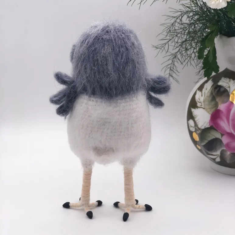 Вязаная интерьерная игрушка: Сова