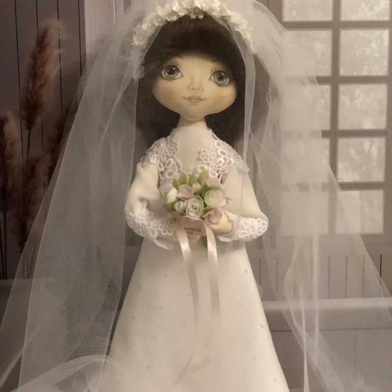 Кукла текстильная невеста