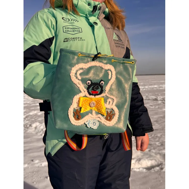 Рюкзак кожаный детский