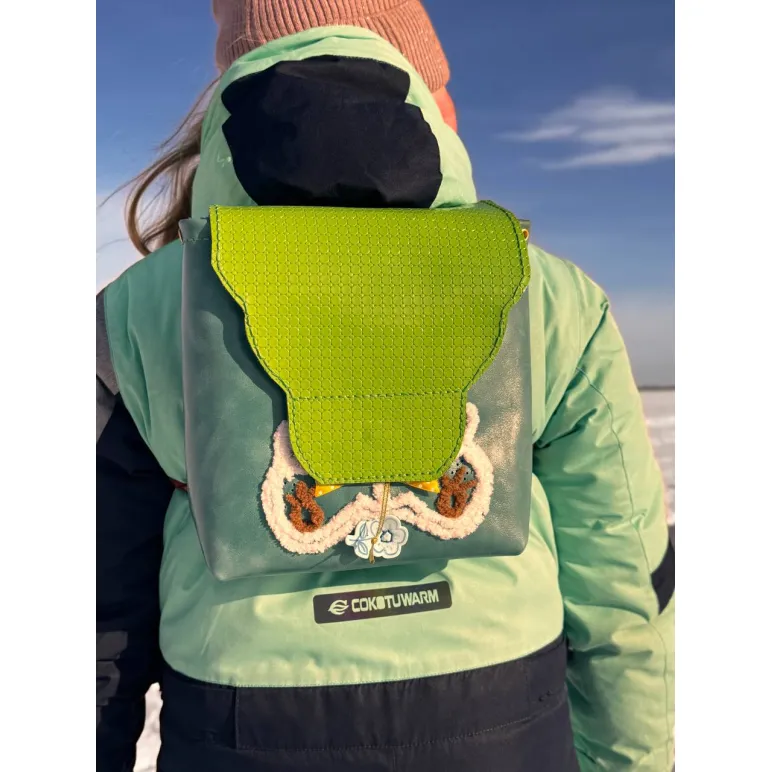 Рюкзак кожаный детский