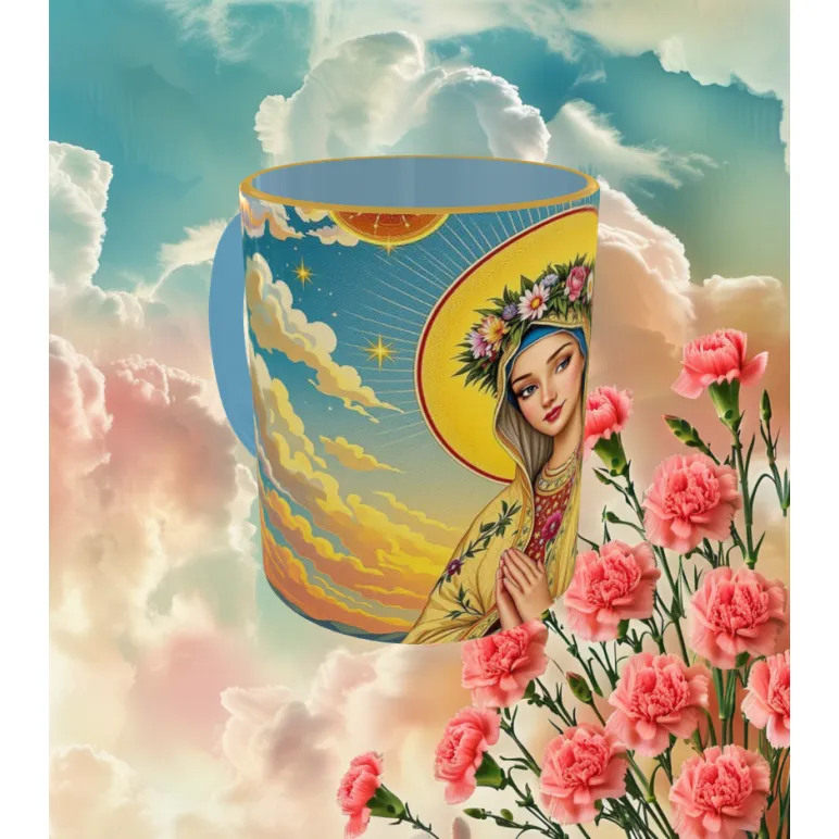 КРУЖКА БОГОРОДИЦА С ПРИНТОМ Кружка Богородица с принтом