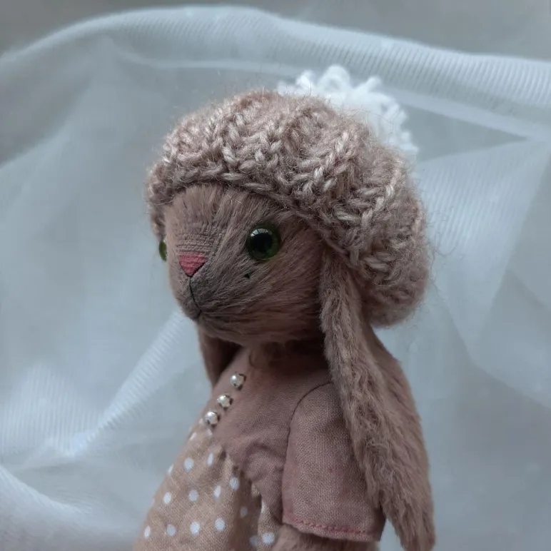 Мягкая игрушка Зайка в технике тедди