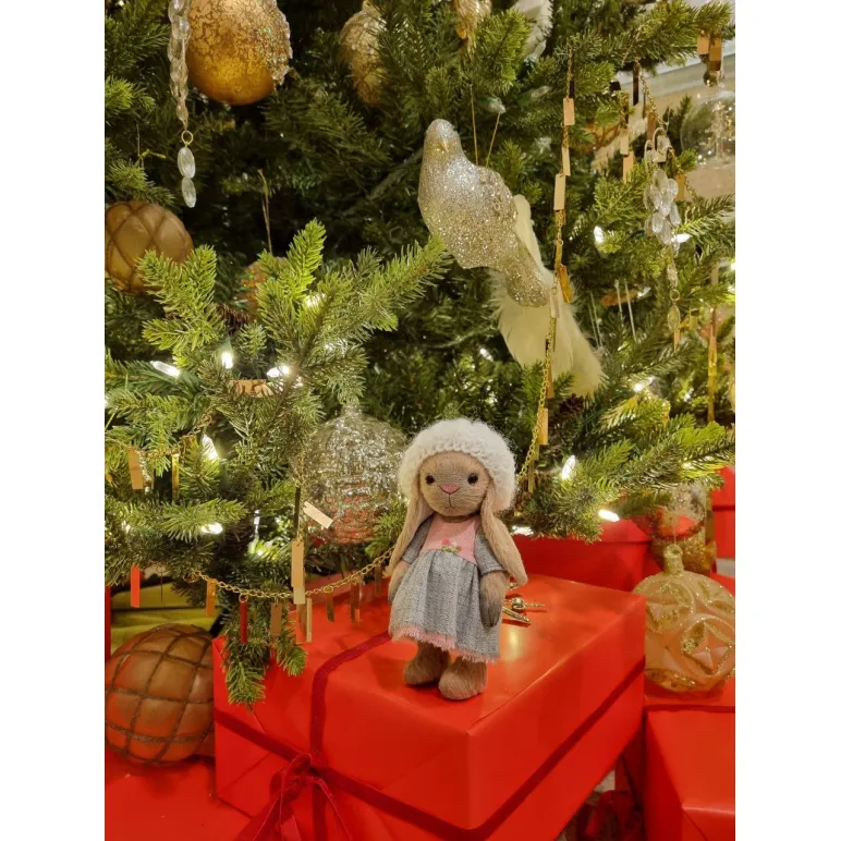 Мягкая игрушка Зайка в технике тедди