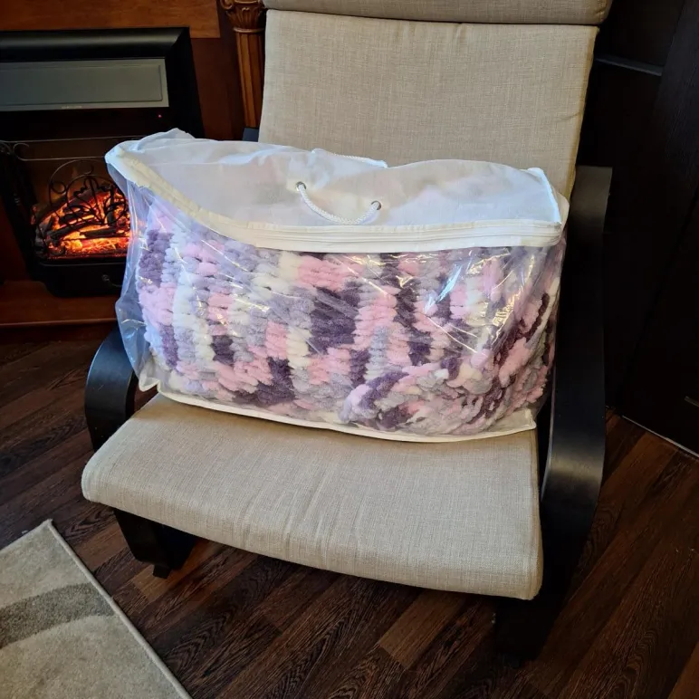 Плед "Сирень" 220*190 в упаковке сумка