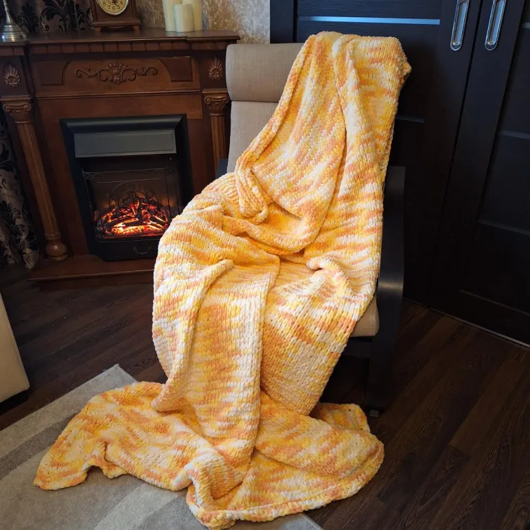 Плед "Солнце" 230*180 в упаковке сумка