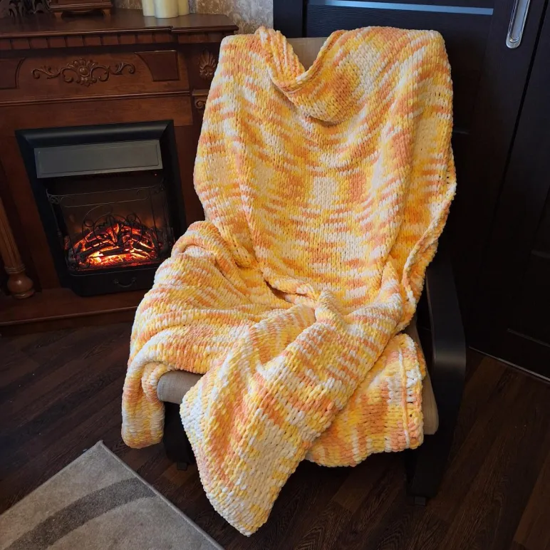 Плед "Солнце" 230*180 в упаковке сумка