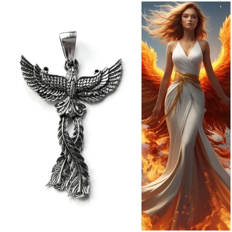 Кулон из серебра "Феникс"
