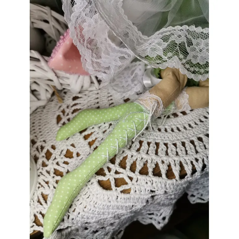 Кукла тильда в розовом пальто. Текстильные куклы ручной работы.