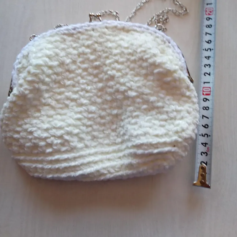 Сумка вязанная ридикюль вечерняя