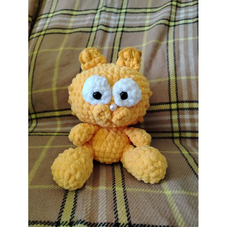 ИГРУШКА КОТ ИЗ ПЛЮШЕВОЙ ПРЯЖИ Игрушка кот из плюшевой пряжи