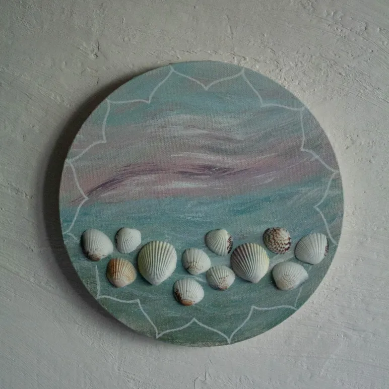 Картина интерьерная, круглая Дыхание моря