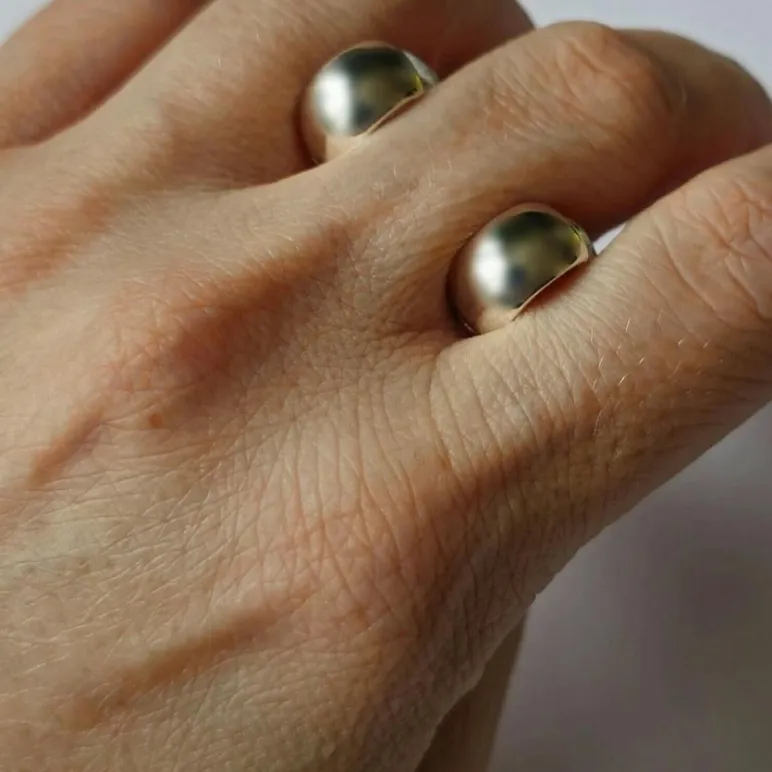 Серьги из серебра - колечки