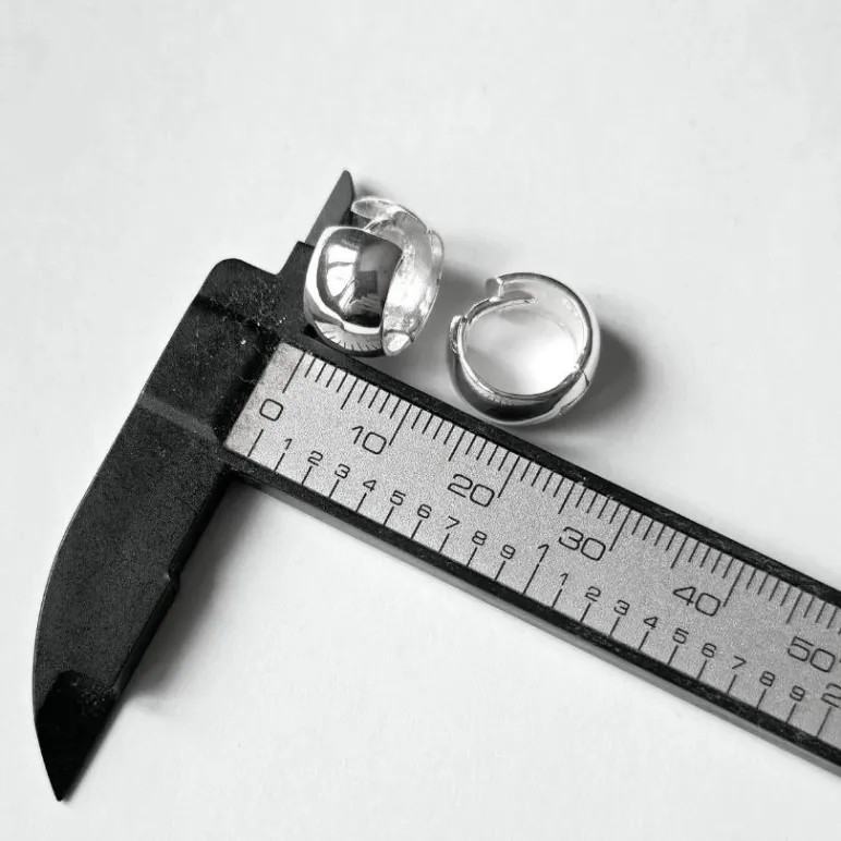 Серьги из серебра - колечки