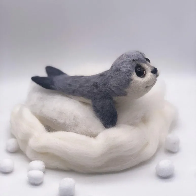 Войлочная игрушка: Морской котик
