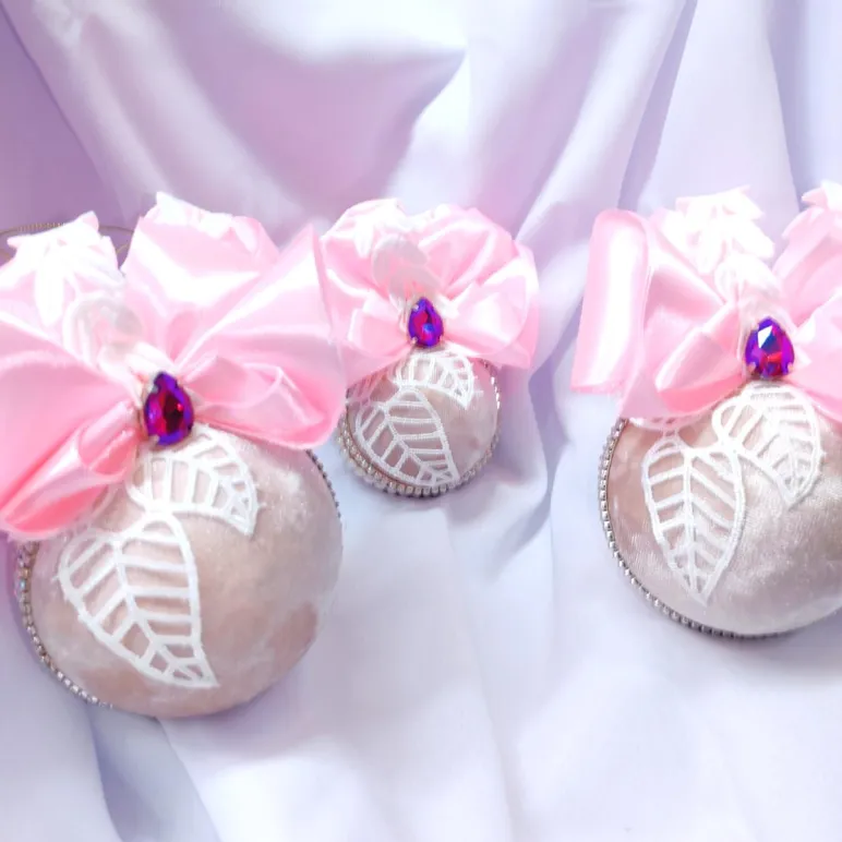 Набор елочных шаров (ручная работа)