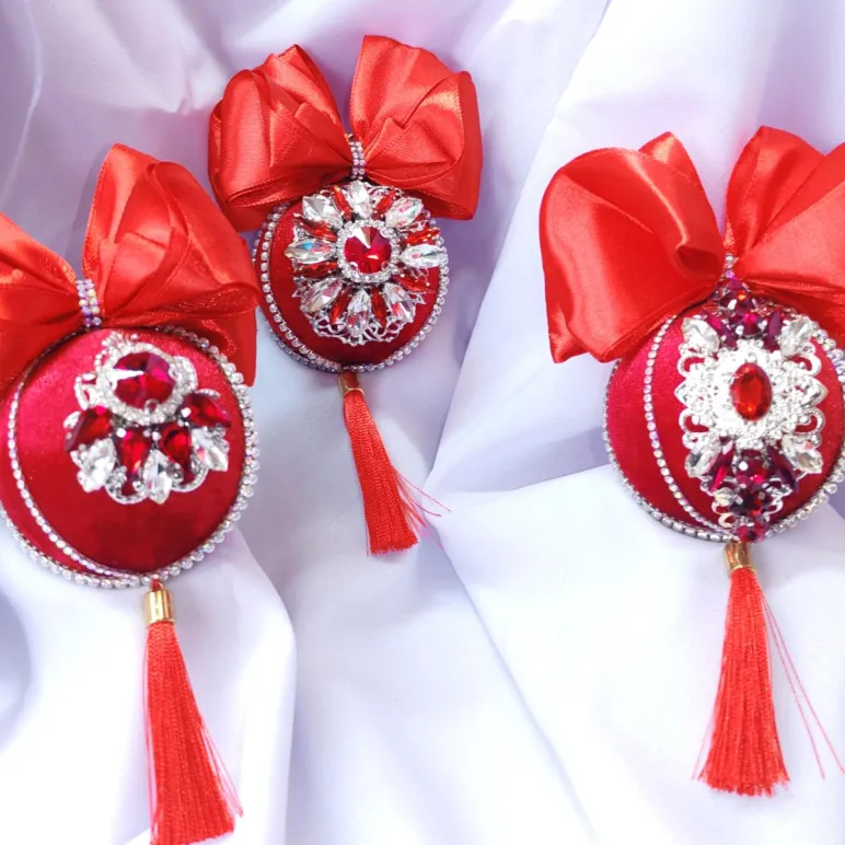 Набор новогодних шаров ручная работа