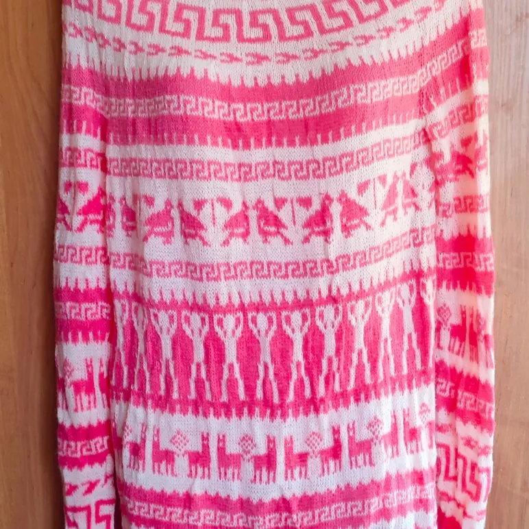 Летний свитер с норвежскими узорами