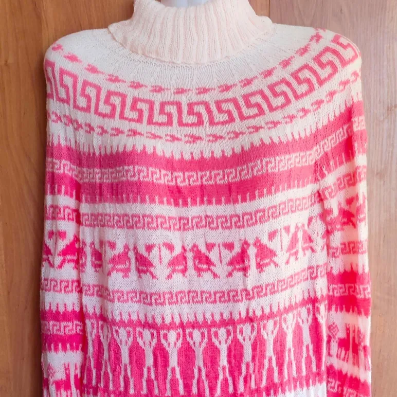 Летний свитер с норвежскими узорами