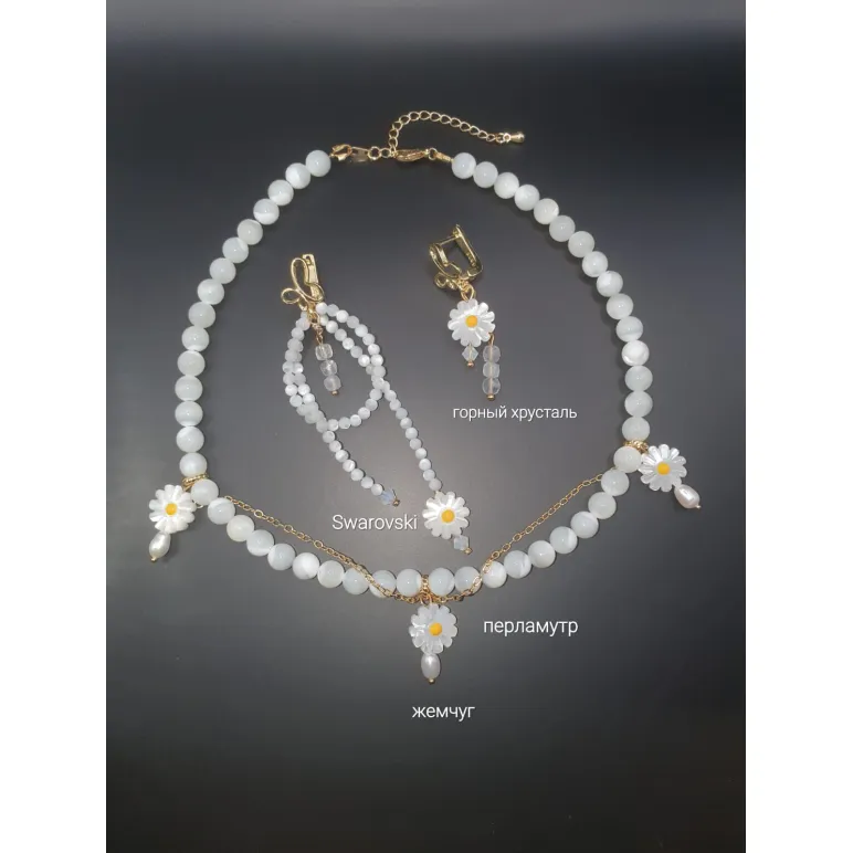 Чокер и ассимитричные серьги