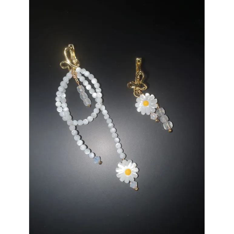 Чокер и ассимитричные серьги