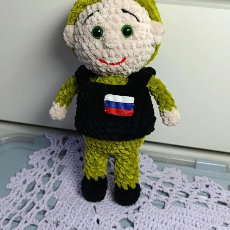 Солдат плюшевый ручной работы