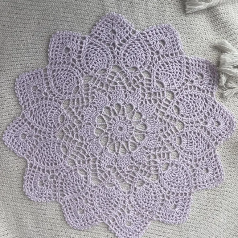 Салфетка ажурная крючком