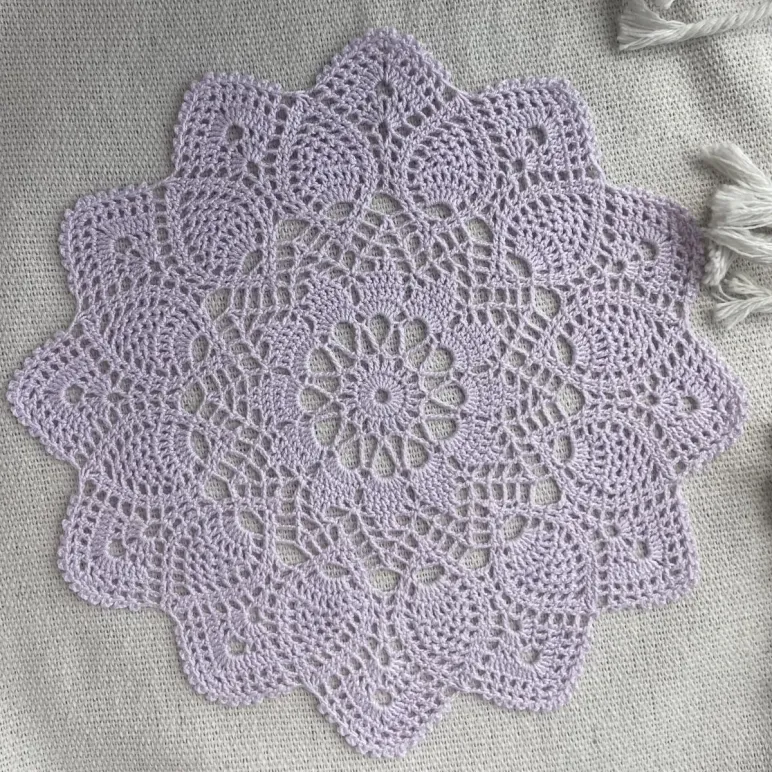 Салфетка ажурная крючком
