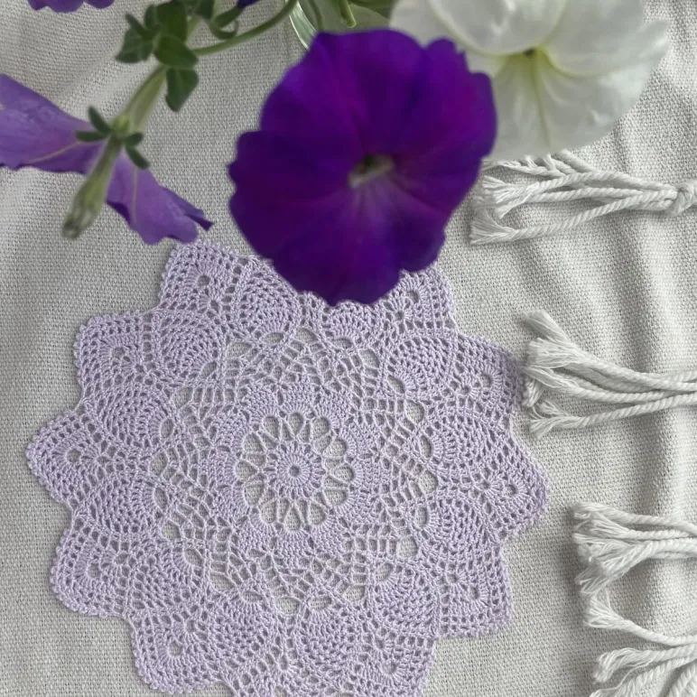 Салфетка ажурная крючком