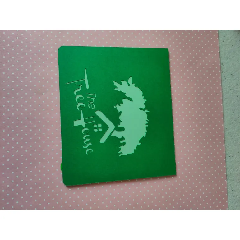 Поздравительная POP-UP открытка "Домик на дереве"