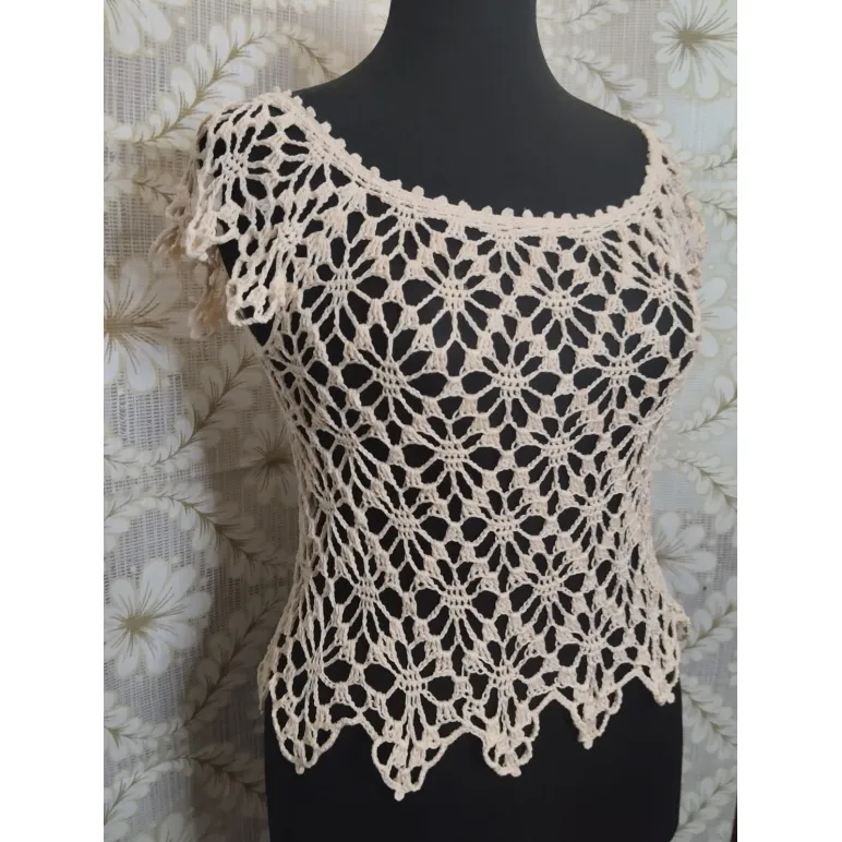 Топ вязаный женский