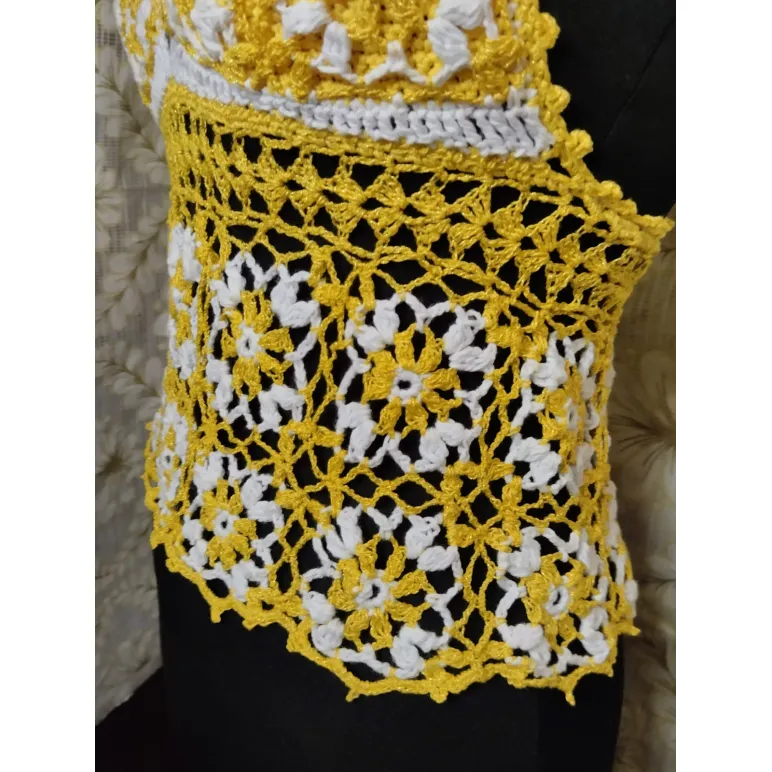 Топ вязаный женский