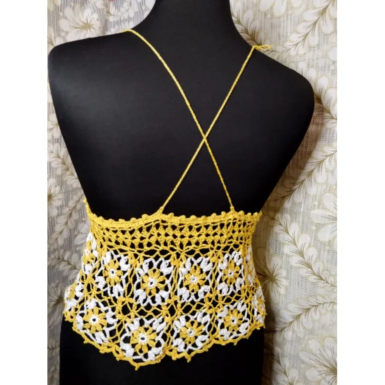 Топ вязаный женский