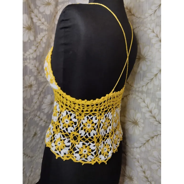 Топ вязаный женский