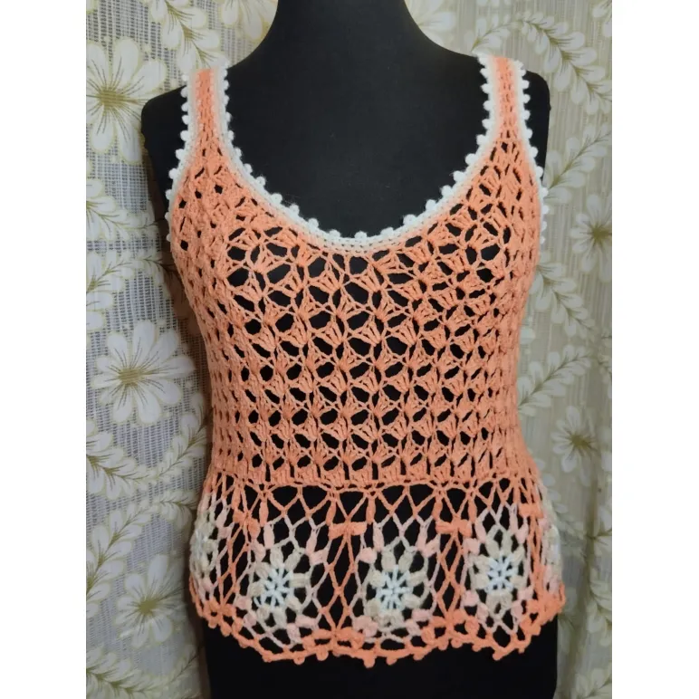 Топ вязаный женский