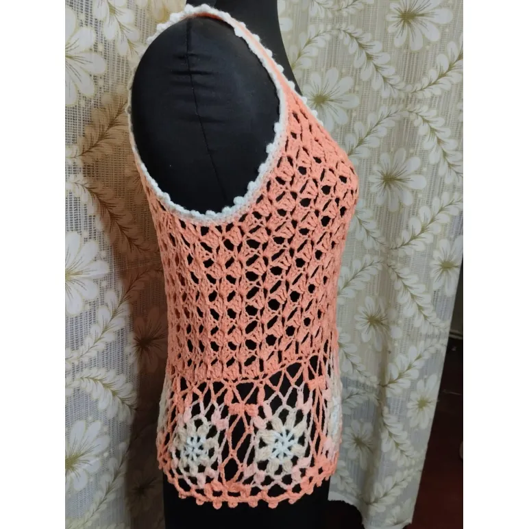 Топ вязаный женский