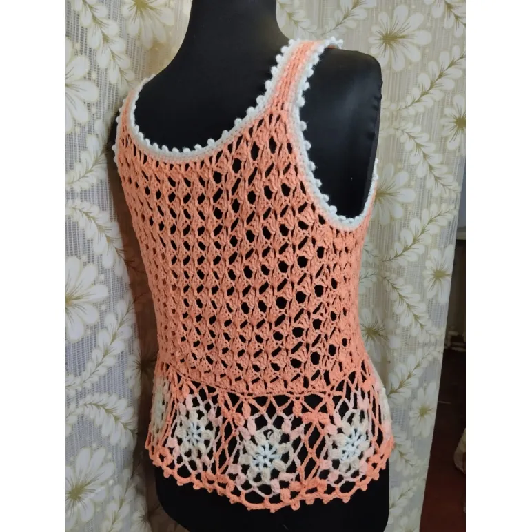 Топ вязаный женский