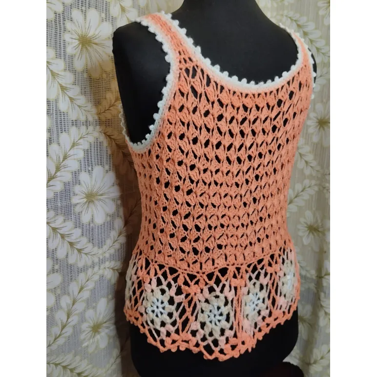 Топ вязаный женский