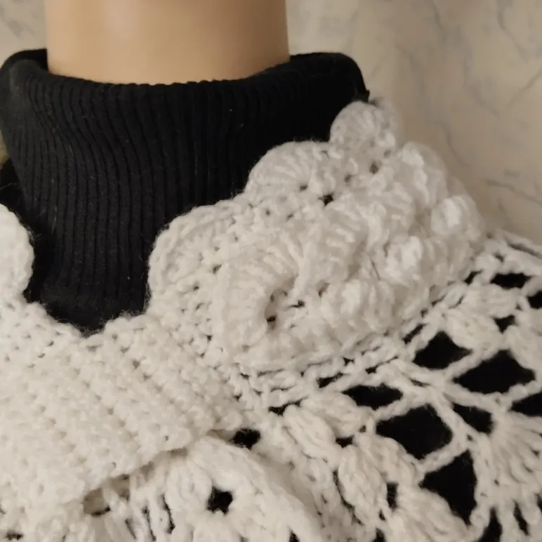 Болеро, шраг, накидка связанный крючком