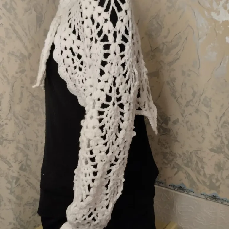 Болеро, шраг, накидка связанный крючком