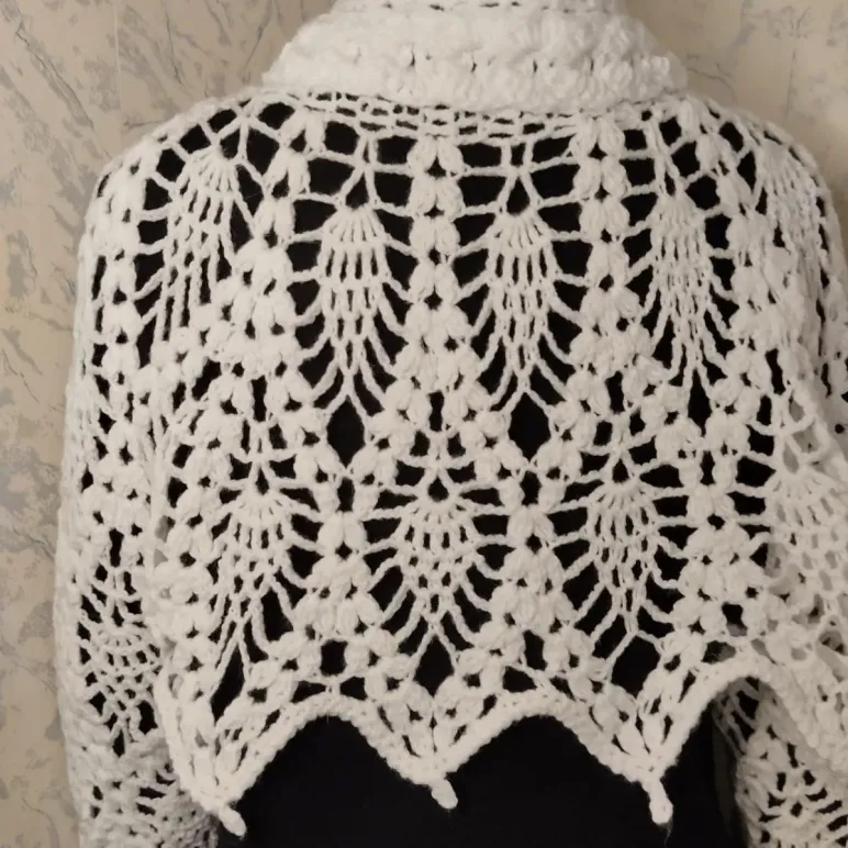 Болеро, шраг, накидка связанный крючком