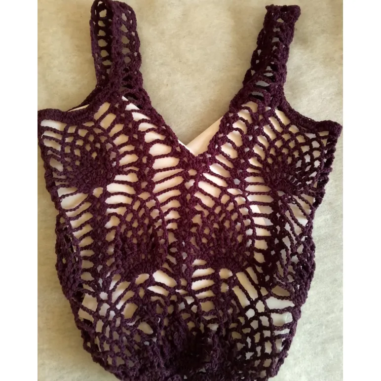 Сумка "Авоська" вязаная крючком — ручная работа