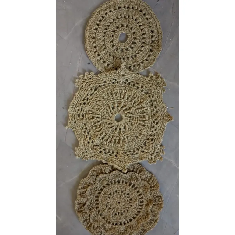 Коврик-дорожка из джута, 90х40 — ручная работа