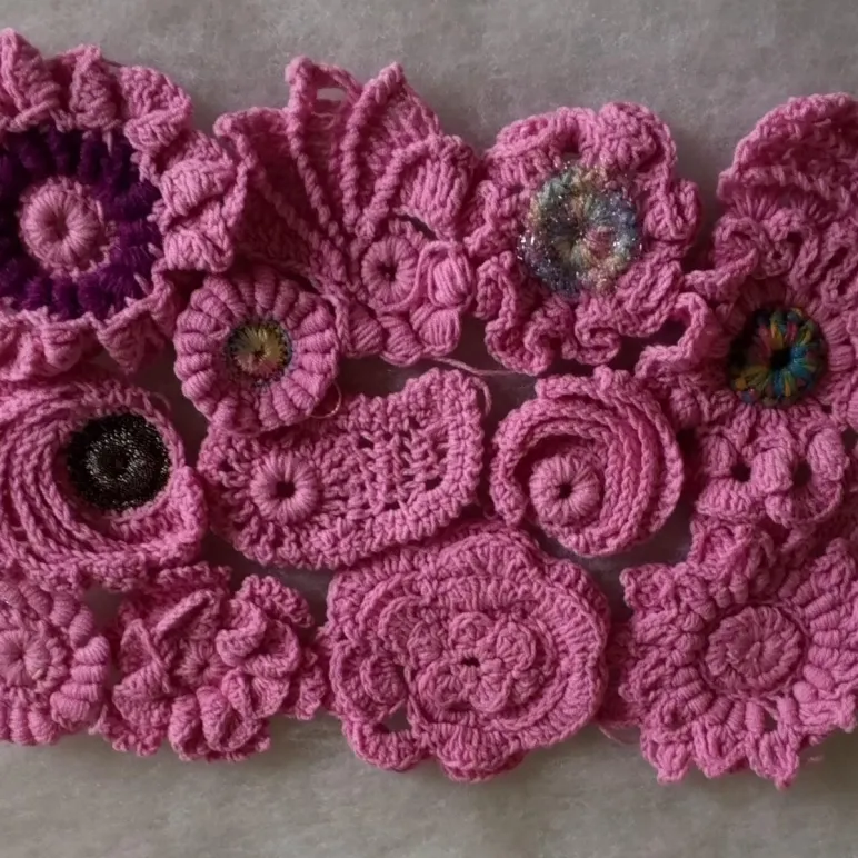 Сумочка клатч в стиле ирландского кружева