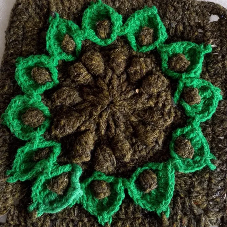 Подставки под горячее и\или прихватки вязаные, салфетки на кухню (бабушкин квадрат)