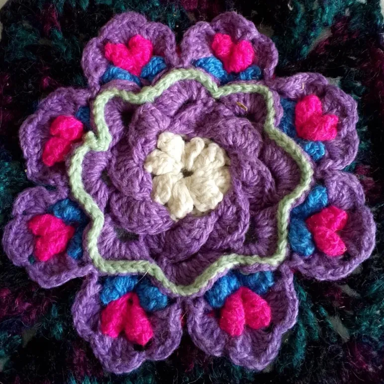 Подставки под горячее и\или прихватки вязаные, салфетки на кухню (бабушкин квадрат)