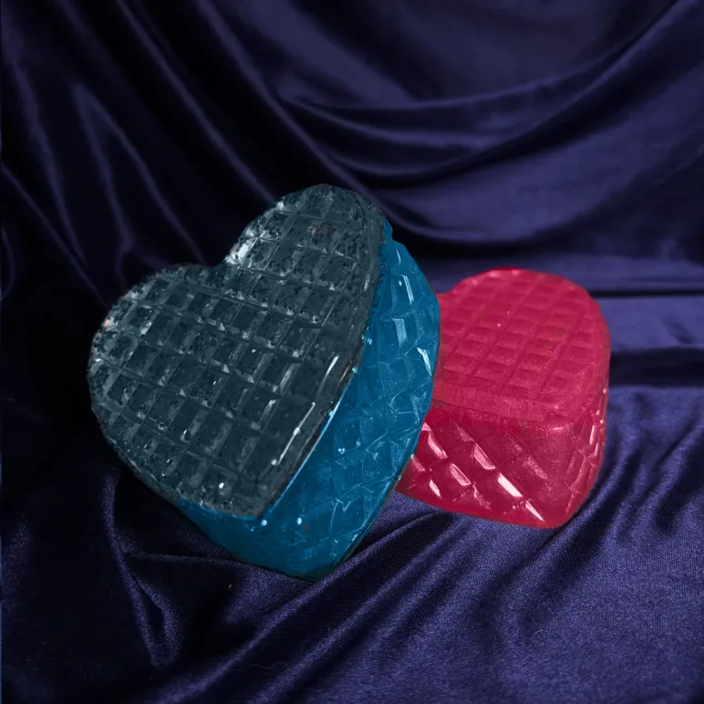 Шкатулка из эпоксидной смолы "Сердце"