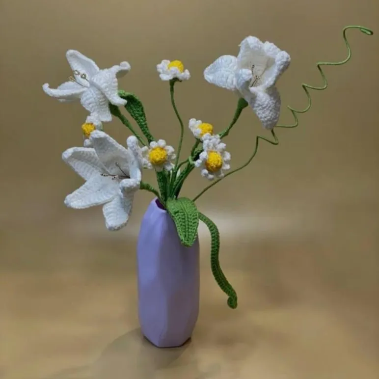 Вязаные цветы. Букеты, которые не завянут!