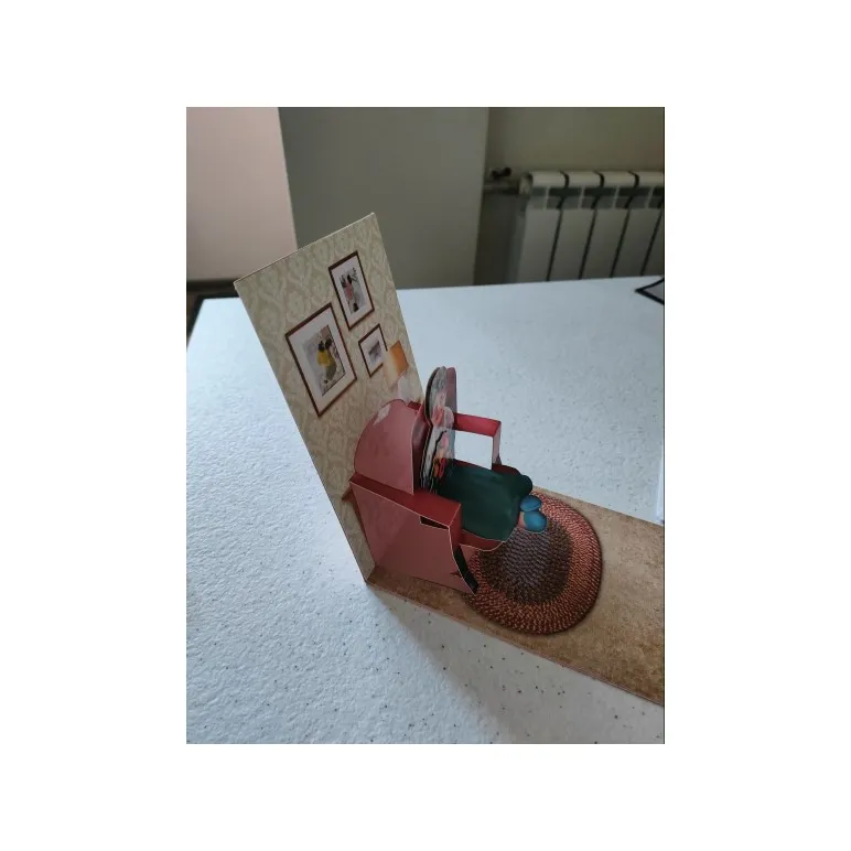 Поздравительная 3D открытка для бабушки